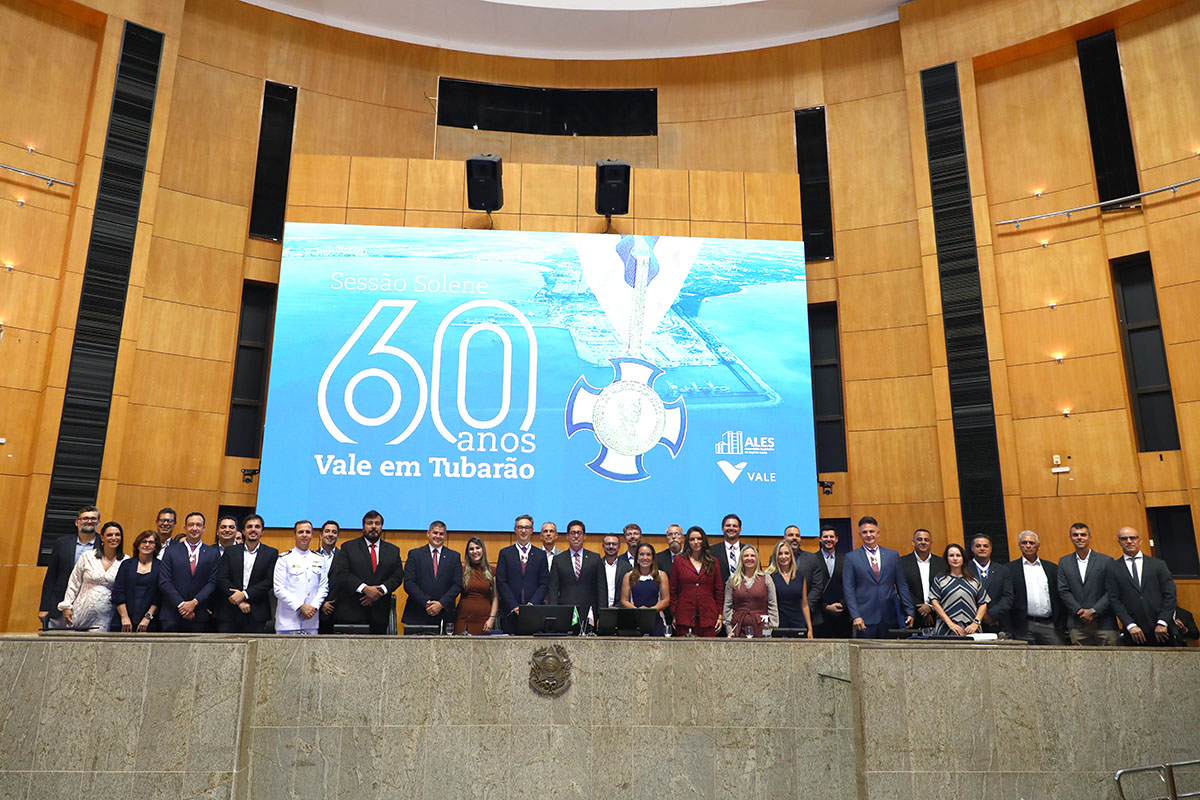 Imagem da notícia: Assembleia Legislativa celebra 60 anos da Vale em Tubarão